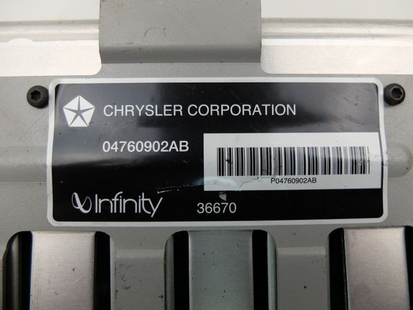 Audio Amplifier Chrysler 300M Infinity