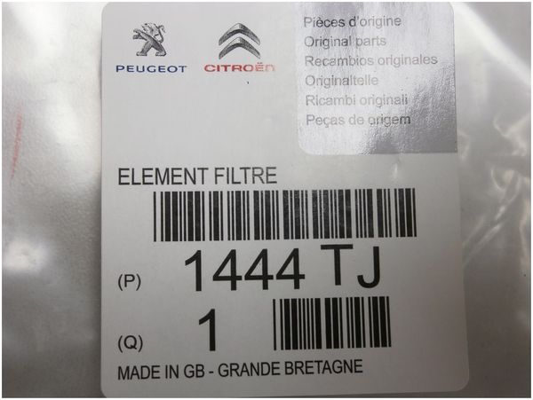 Air Filter  C3 Berlingo II 207 1.6 HDI 1444TJ Citroen Peugeot
