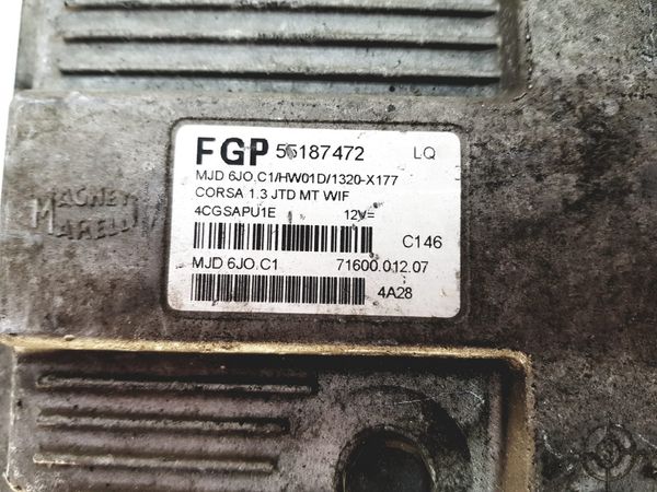 Controller FGP 55187472 LQ MJD 6JO.C1 Opel 28135