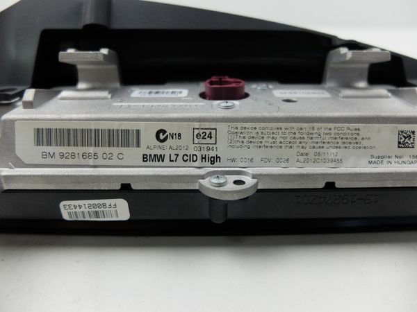 Navigation Display  BMW 1 F20/21 9281685 AL2012 Alpine
