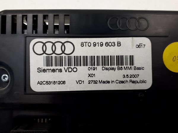 Computer Display MMI Audi A4 B8 8T0919603B A2C53181206