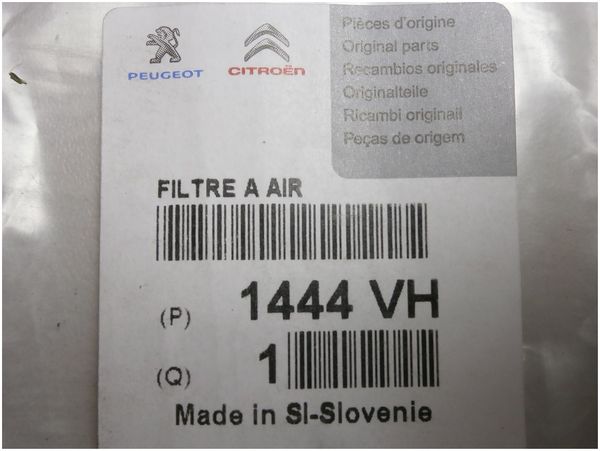 Air Filter  C3 1.1 1.4 1.6 16V 02.2002> 1444VH Citroen