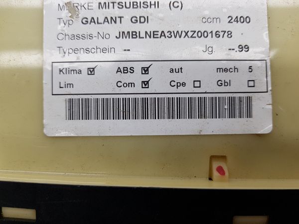 Heater Control Unit Mitsubishi Galant MR360372 CAA502A040A 6156