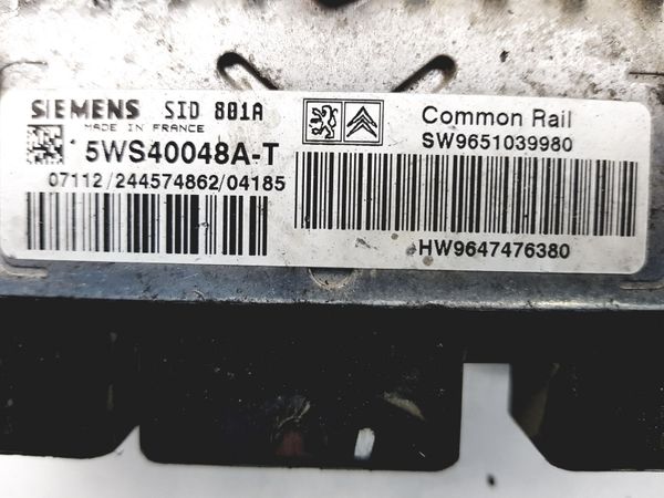 Controller  9651039980 9647476380 5WS40048A-T PSA Siemens