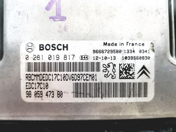 Ignition Switch  0281019817 9805947380 9666729580 PSA Bosch 7961