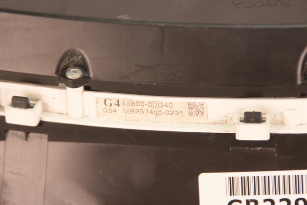 Speedometer/Instrument Cluster  Toyota Yaris 83800-0DG40 MB257450-0231 838000DG40 MB2574500231 XP34-B