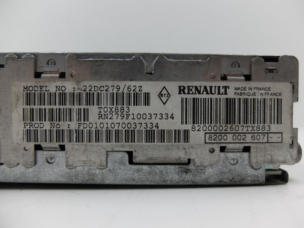 Cd Radio Player Renault Laguna 2 8200002607 22DC279/62Z 2174