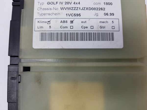 Heater Control Unit 5HB00761702 3B1907044A VW Golf 4 6073