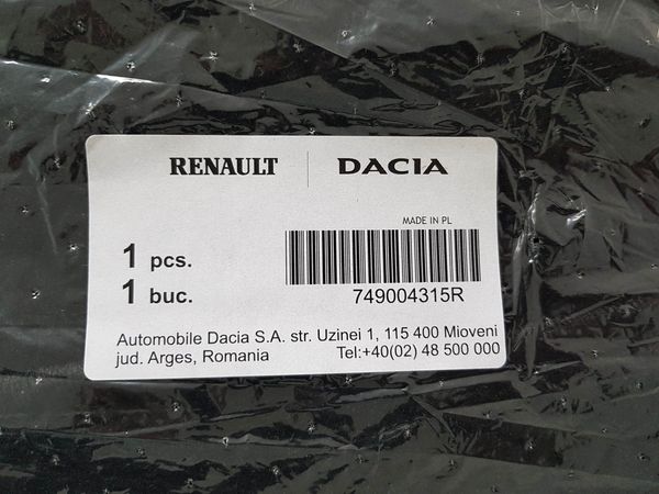 Car Floor Mats Dacia Duster 749006230R 749004315R