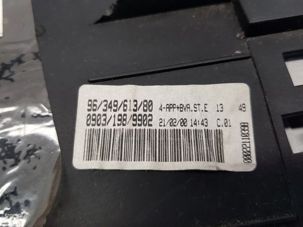Speedometer/Instrument Cluster Peugeot 206 9634961380 09031989902 26989