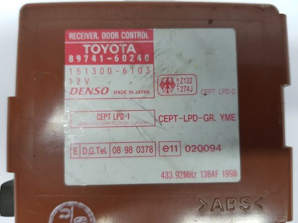 Controller  Toyota 89741-60240 151300-6103 Denso 