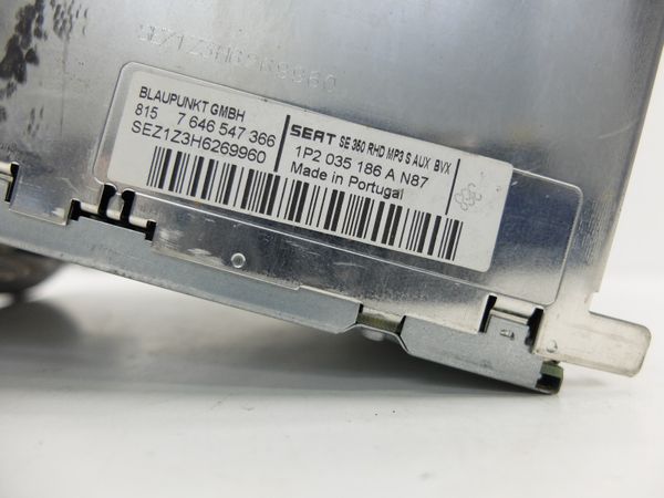 Radio Cd Mp3 Player  Seat Leon II 1P2035186A 7646547366 Blaupunkt