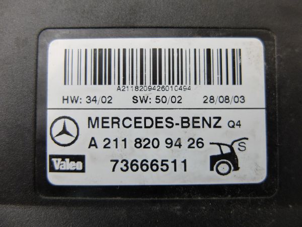 Lock Controller Rear Mercedes-Benz E W211 A2118209426 73666511