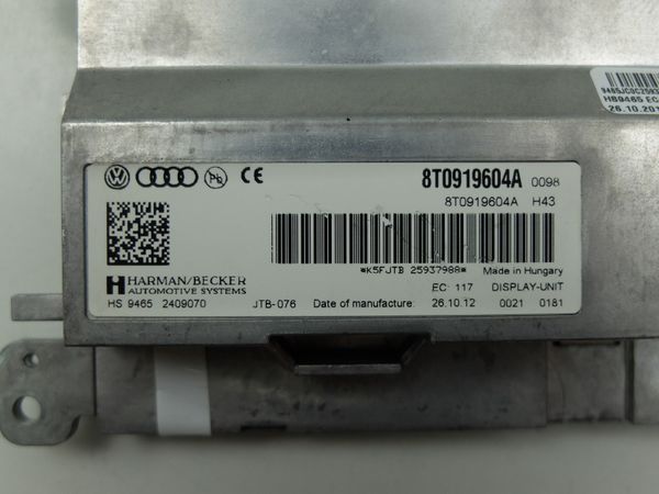 Navigation Display  MMI Audi 8T0919604A