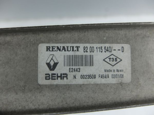 Intercooler   Renault 8200115540 E2443 Behr 10906