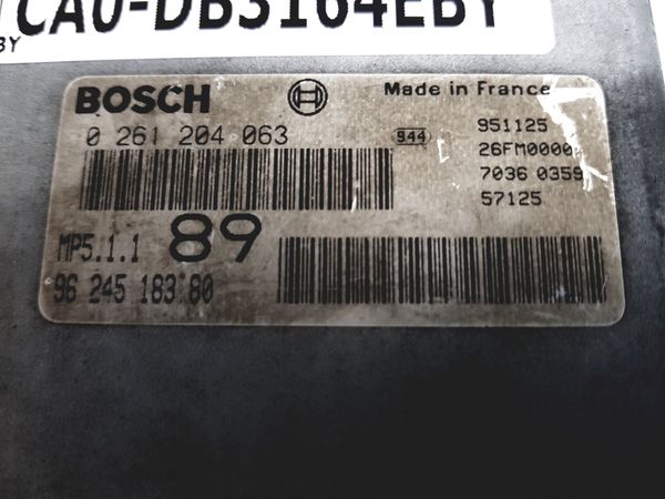 Controller  0261204063 9624518380 MP5.1.1 PSA Bosch 3164
