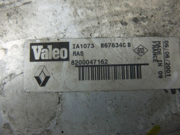 Intercooler   Renault 867634C 8200047162 Valeo 10895