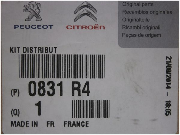 Timing Belt Kit, Set Original Berlingo Partner Xsara Boxer 1.9D TD 0831R4