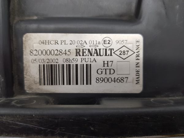 Headlamp Left 8200002845 Laguna 2 Renault Valeo 4924