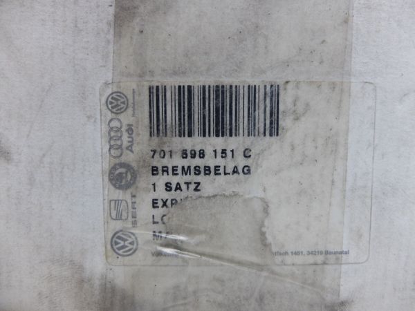 Brake Pads Front New Original 701698151C Volkswagen T4