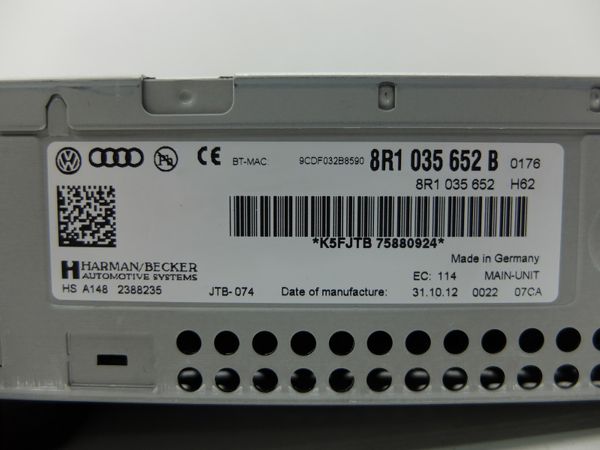 Navigation  MMI Audi Multimedia 8R1035652B