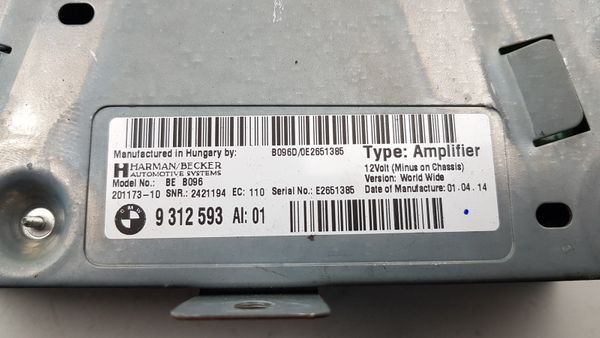 Audio Amplifier BMW 5 9312593 BEB096 Harman/Becker