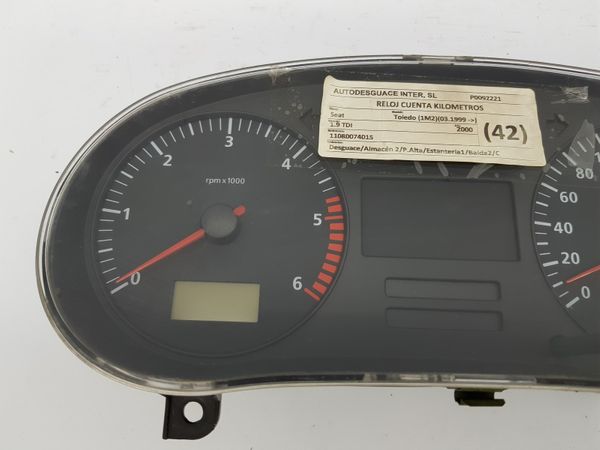 Speedometer/Instrument Cluster Seat Toledo Leon W01M0920801B 26819