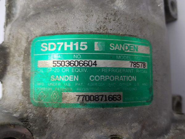 Air Con Compressor/Pump Renault Safrane 7700871663 SD7H15 7857B Sanden 7210