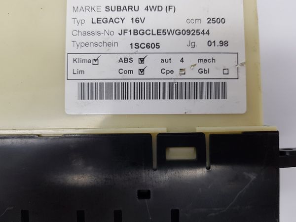 Heater Control Unit Subaru Legacy 2 72320AC072 72311AC200
