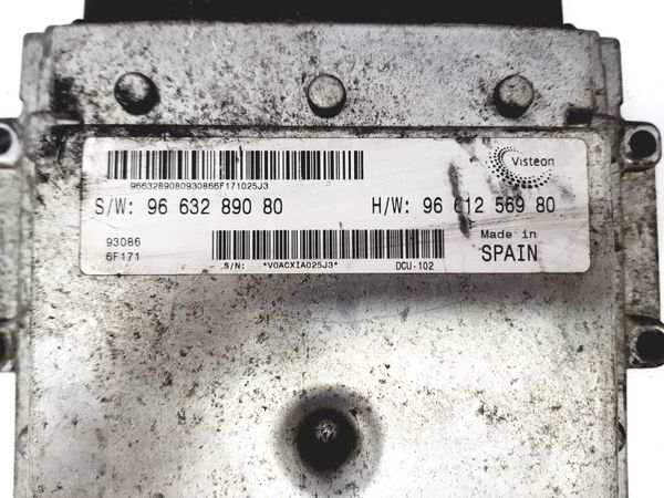 Controller 9663289080 9661256980 Fiat PSA Visteon