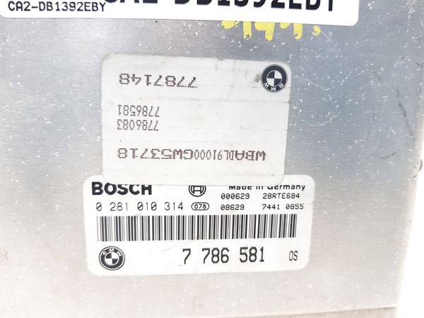 Engine Controller  0281010314 7786581 BMW
