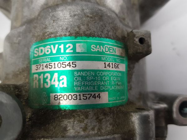 Air Con Compressor/Pump Renault 8200315744 SD6V12 1416K Sanden 7188