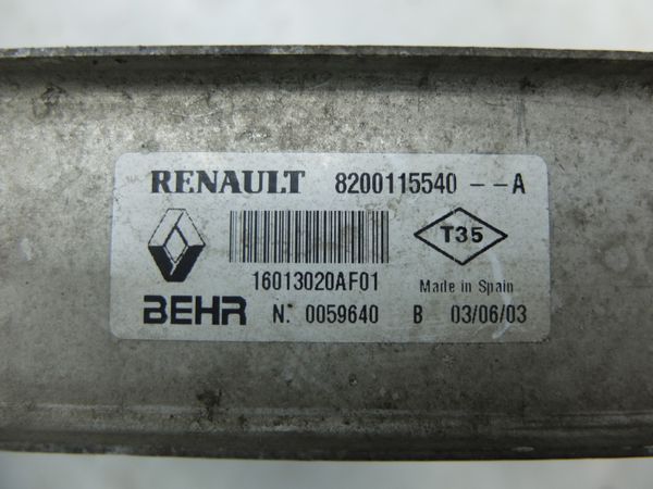Intercooler   Renault 8200115540 16013020AF01 Behr 10907
