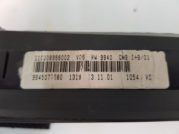 Speedometer/Instrument Cluster  Citroen Xsara Picasso 9645077080 110008966002