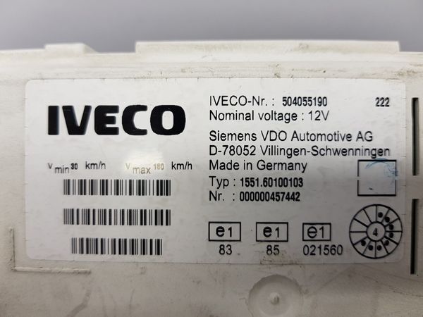 Speedometer/Instrument Cluster  Iveco Daily 504055190 