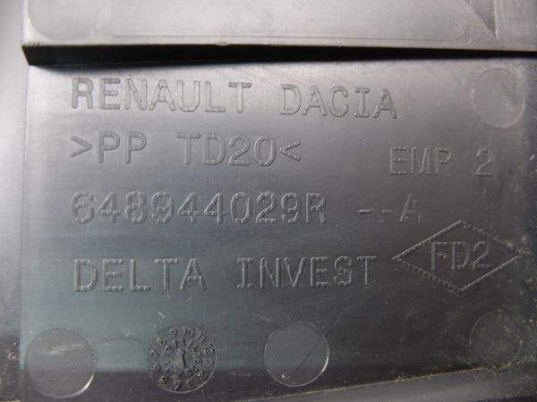 Battery Housing  Dacia 648944029R 0km