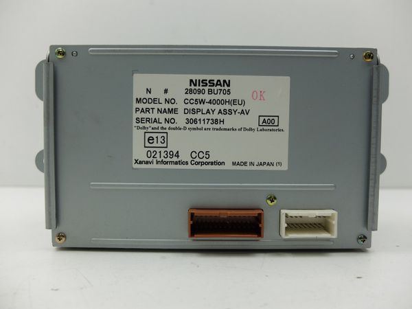 Navigation Display  Nissan Almera Tino 28090BU705 CC5W-4000H