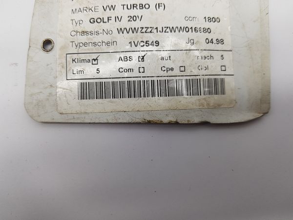 Heater Control Unit 5HB00761702 3B1907044A VW Golf 4 6075