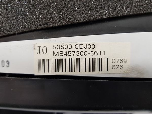 Speedometer/Instrument Cluster  Toyota Yaris 83800-0DJ00 838000DJ00