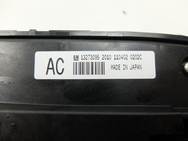 Heating Climate Control Panel Unit   Opel Insignia 13273095 AC GM